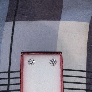 Diamond Flower Cluster Earring